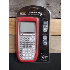 Brand New Red Silicone Calculator Skin Fits TI-84 Plus And TI-84 Plus SE Fitted